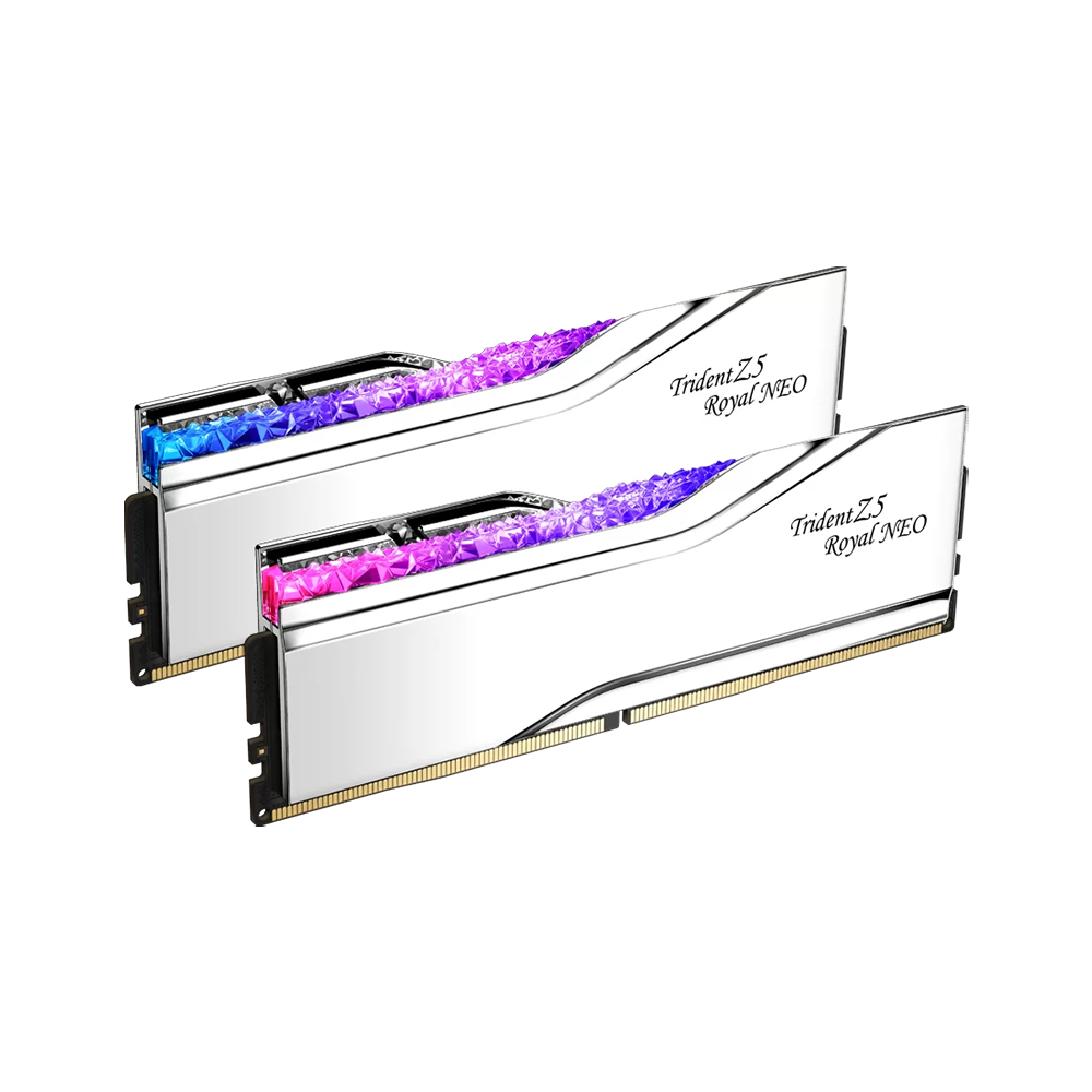 G.Skill Trident Z5 Royal Neo 64GB [2x32GB] 6000mHz DDR5 Desktop Memory - Silver