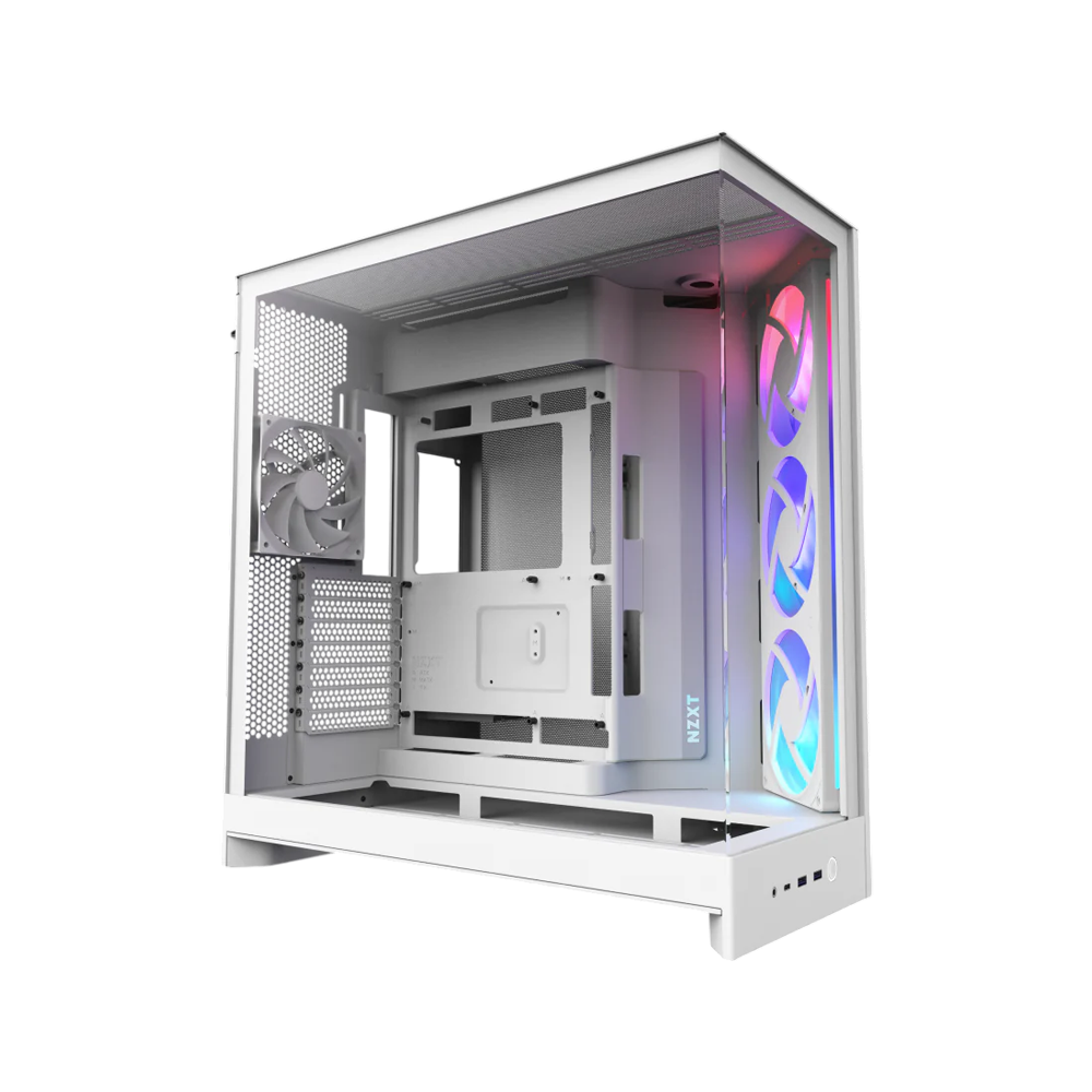 NZXT H9 Flow RGB ATX Desktop Chassis [Black/White]