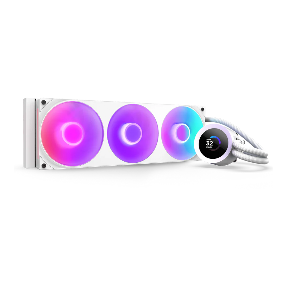 NZXT Kraken Plus 360 RGB AIO Liquid Cooler [Black/White]
