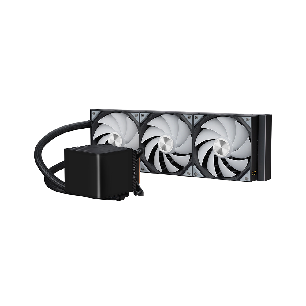 TRYX PANORAMA ARGB 360mm L-shaped AMOLED Screen Liquid Cooler [Black/White]