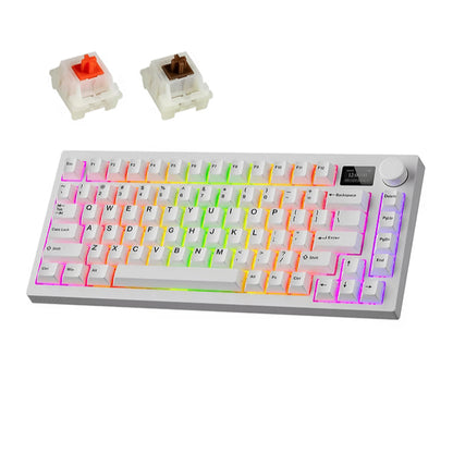 Tecware Spectre 75 LCD Mechanical Keyboard (Tri‑mode / 400h / LCD Display / Volume Knob)