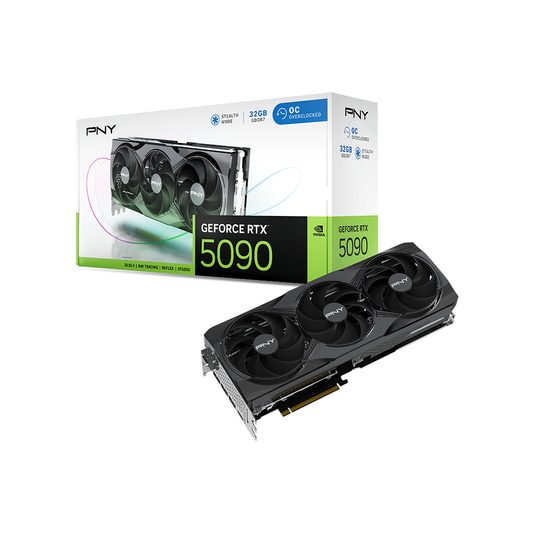 PNY GeForce RTX™ 5090 Overclocked Triple Fan 32GB GDDR7 Graphic Card