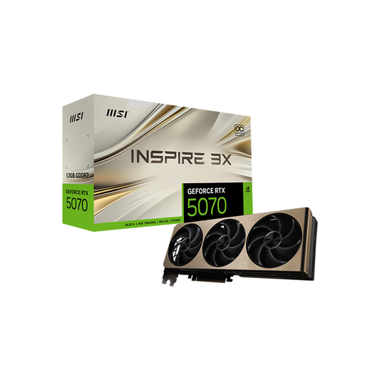 MSI GeForce RTX™ 5070 12G Inspire 3X OC 12GB GDDR7 Graphic Card