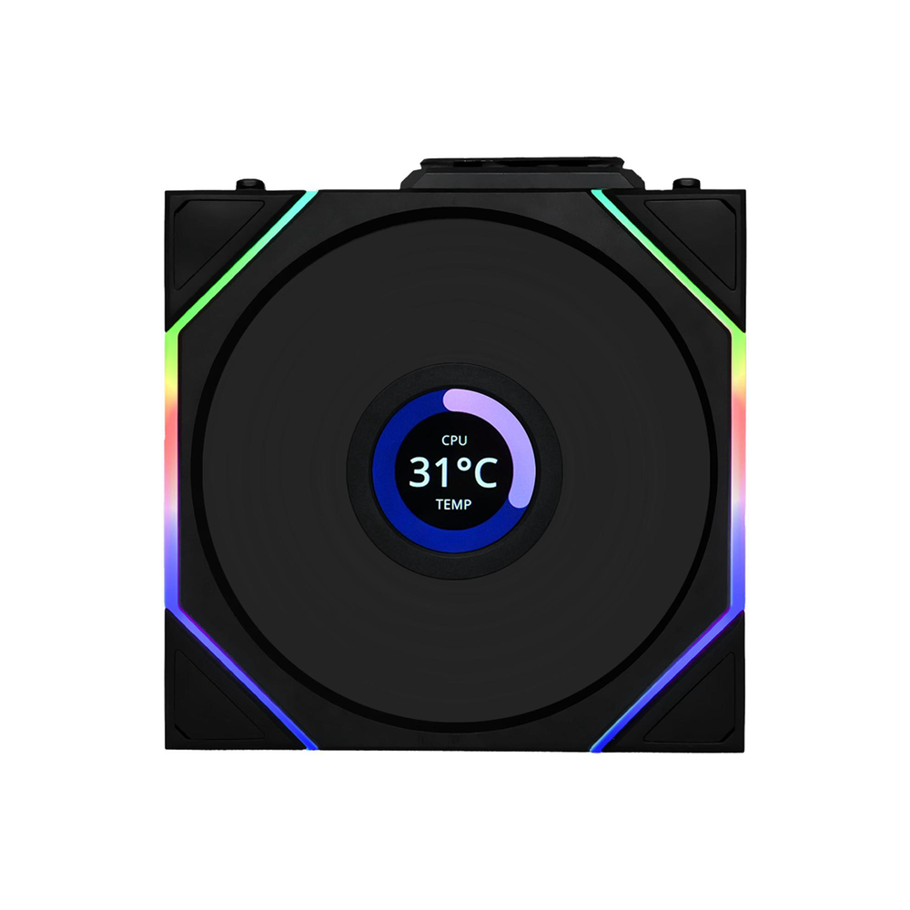 Lian Li UNI FAN TL Wireless LCD 1 x 120MM Cooling Fan [Black/White]