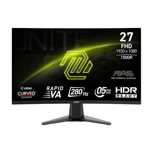 MSI MAG 276CXF 27'' FHD 280Hz Rapid VA 1500R Curved Gaming Monitor