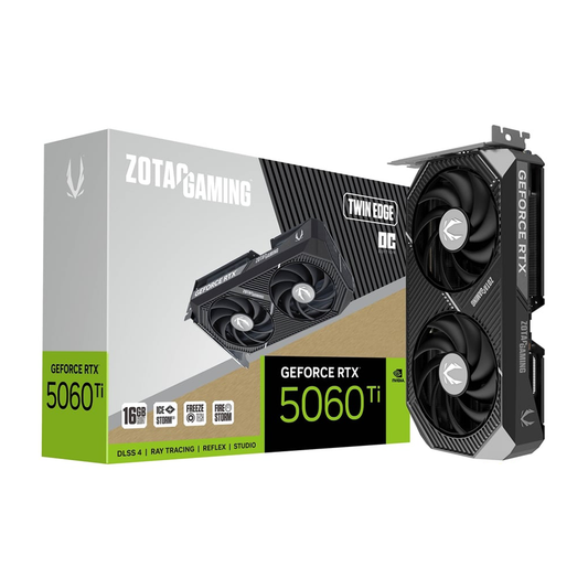 Zotac GAMING GeForce RTX 5060 Ti 16GB GDDR7 Twin Edge OC Graphics Card