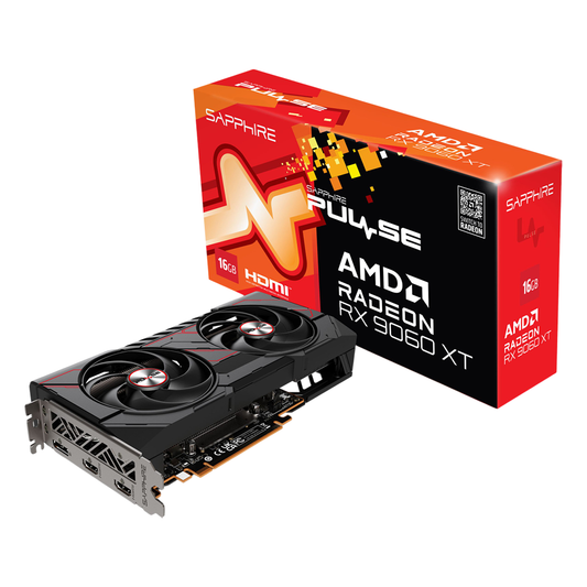 Sapphire PULSE AMD Radeon™ RX 9060 XT OC 16GB GDDR6 Graphics Card