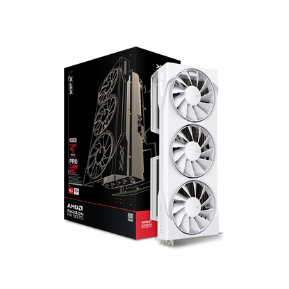 XFX Swift AMD Radeon RX 9070 OC White Triple Fan Gaming Edition 16GB GDDR6 Graphic Card