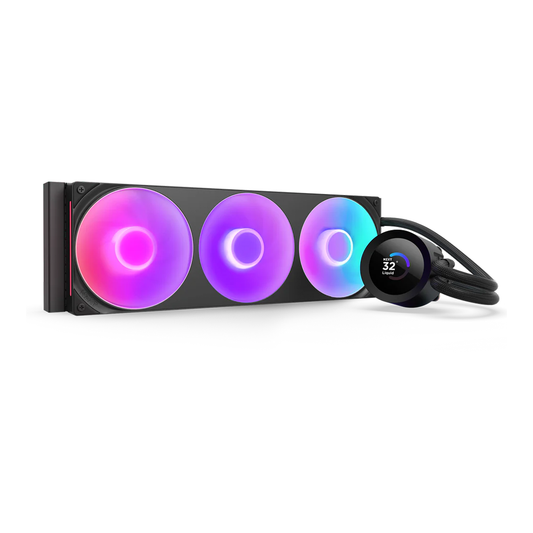 NZXT Kraken Plus 360 RGB AIO Liquid Cooler [Black/White]