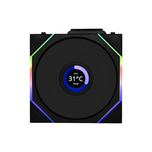 Lian Li UNI FAN TL Wireless LCD Reverse Blade 1 x 120MM Cooling Fan [Black/White]