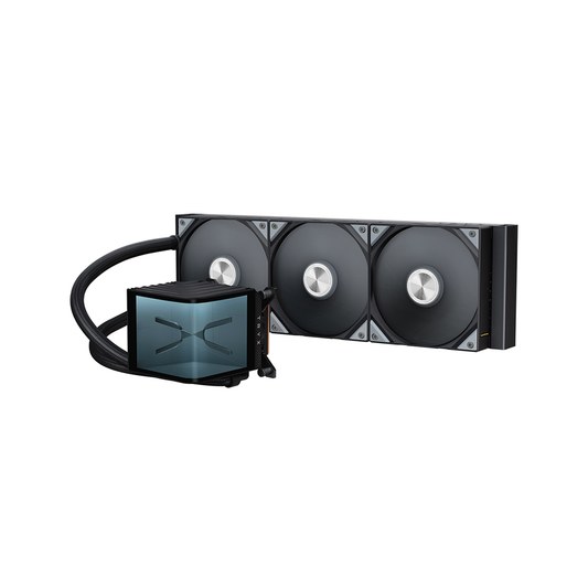 TRYX PANORAMA 360mm L-shaped AMOLED Screen Liquid Cooler [Black/White]
