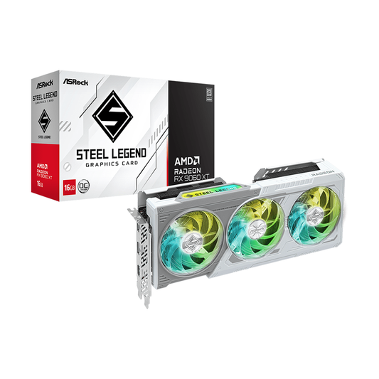 ASRock AMD Radeon™ RX 9060 XT Steel Legend 16GB GDDR6 OC Graphic Card