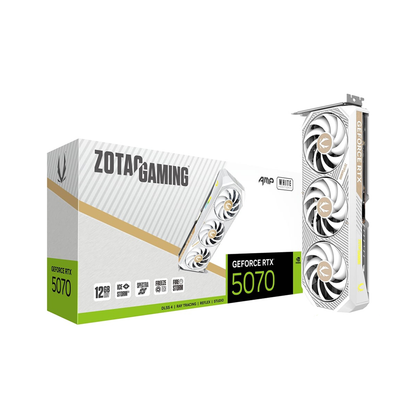Zotac GAMING GeForce RTX 5070 AMP White Edition 12GB GDDR7 Graphics Card