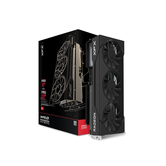 XFX Swift AMD Radeon RX 9070 OC Triple 90mm Fan Gaming Edition 16GB GDDR6 Graphic Card