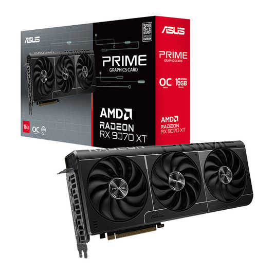 ASUS Prime Radeon™ RX 9070 XT OC Edition 16GB GDDR6 Graphic Card