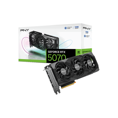 PNY GeForce RTX™ 5070 Triple Fan 12GB GDDR7 Graphic Card