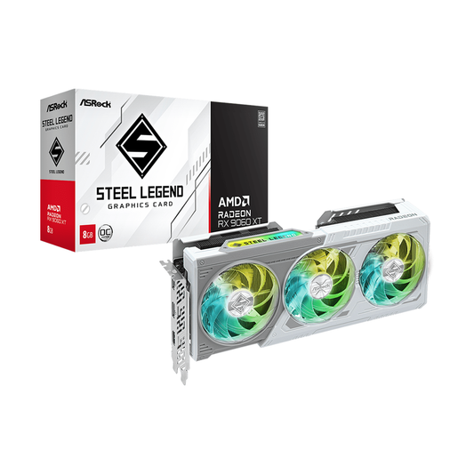 ASRock AMD Radeon™ RX 9060 XT Steel Legend 8GB GDDR6 OC Graphic Card