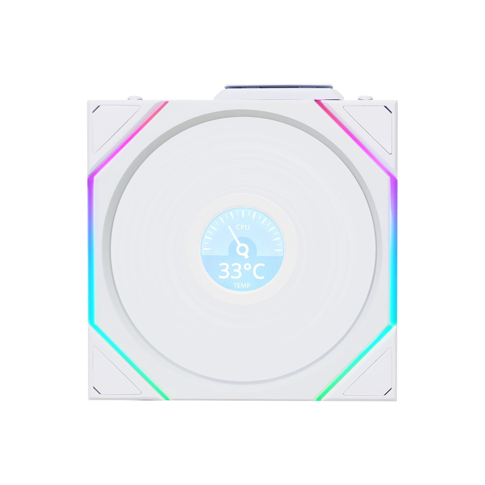 Lian Li UNI FAN TL Wireless LCD Reverse Blade 1 x 120MM Cooling Fan [Black/White]