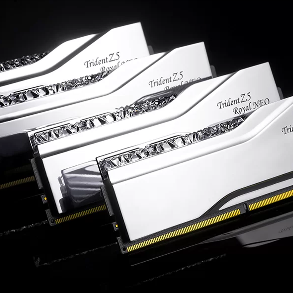G.Skill Trident Z5 Royal Neo 64GB [2x32GB] 6000mHz DDR5 Desktop Memory - Silver