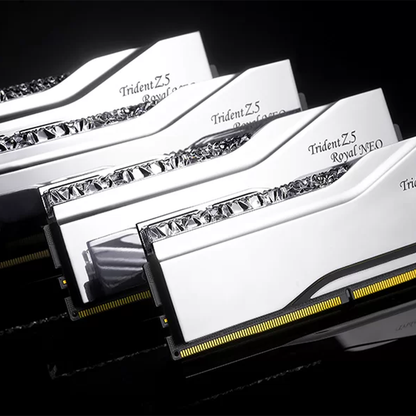 G.Skill Trident Z5 Royal Neo 64GB [2x32GB] 6000mHz DDR5 Desktop Memory - Silver