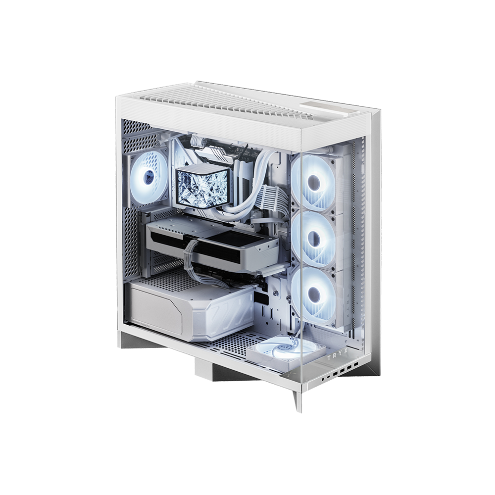 TRYX LUCA L70 Black E-ATX Desktop Chassis [Black/White]