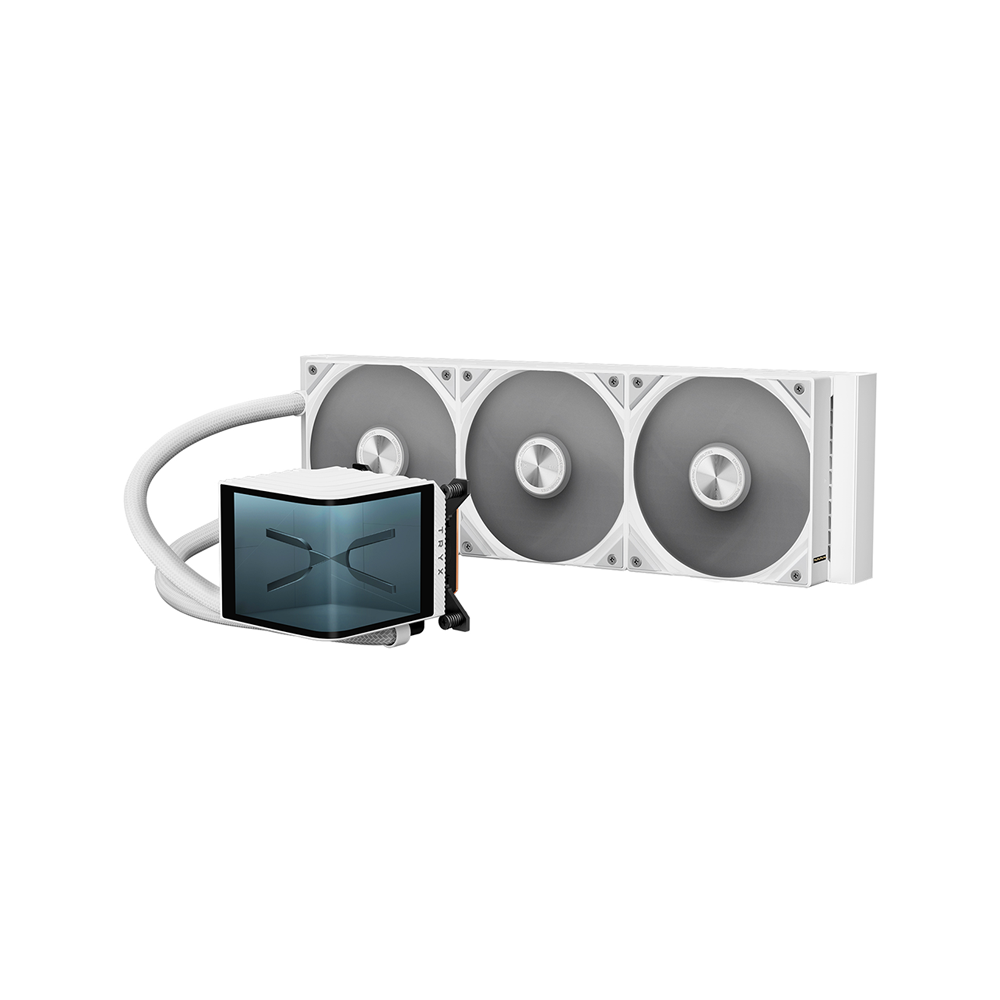 TRYX PANORAMA 360mm L-shaped AMOLED Screen Liquid Cooler [Black/White]