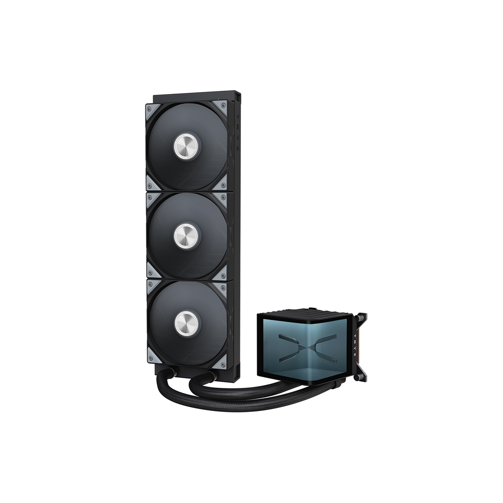 TRYX PANORAMA 360mm L-shaped AMOLED Screen Liquid Cooler [Black/White]