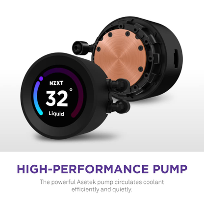 NZXT Kraken Elite 240 AIO CPU 240mm Liquid Cooler - Black