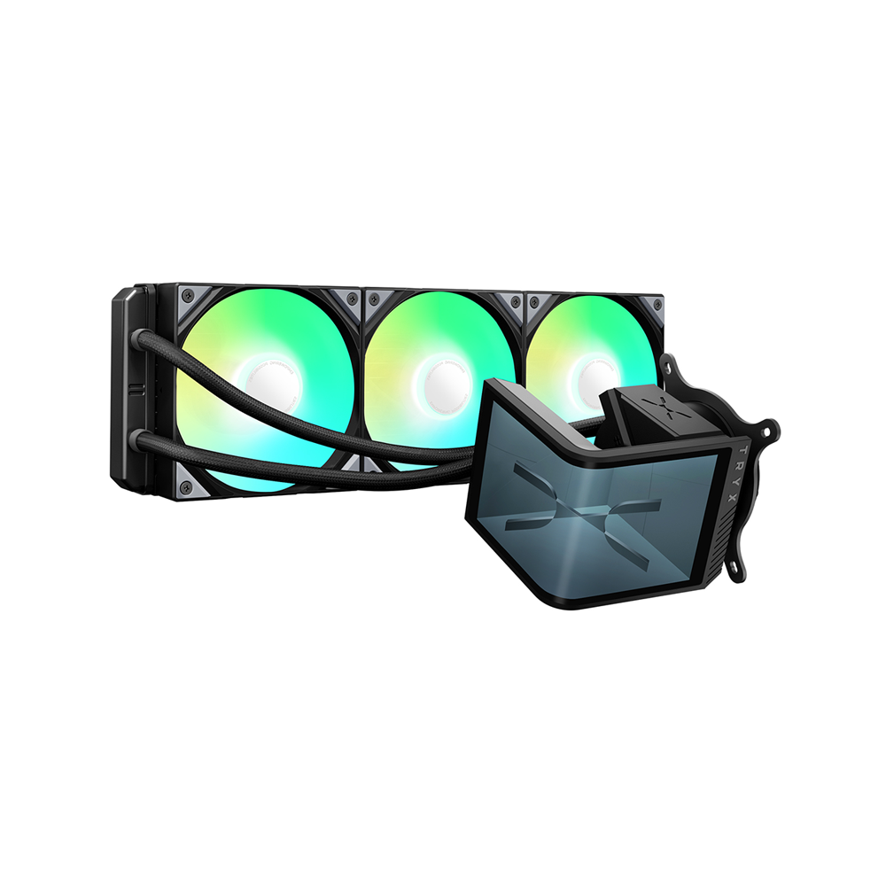 TRYX PANORAMA SE ARGB 360mm Rotatable AMOLED Screen Liquid Cooler [Black/White]