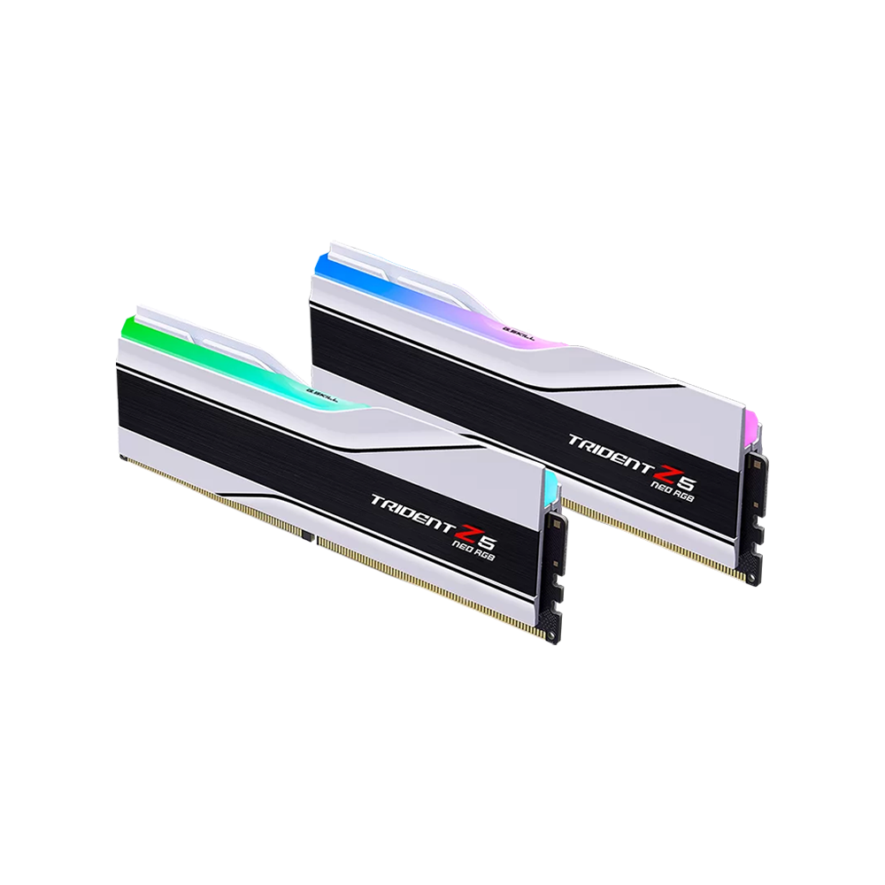 G.Skill Trident Z5 Neo RGB 64GB [2x32GB] 6000mHz DDR5 Desktop Memory - White
