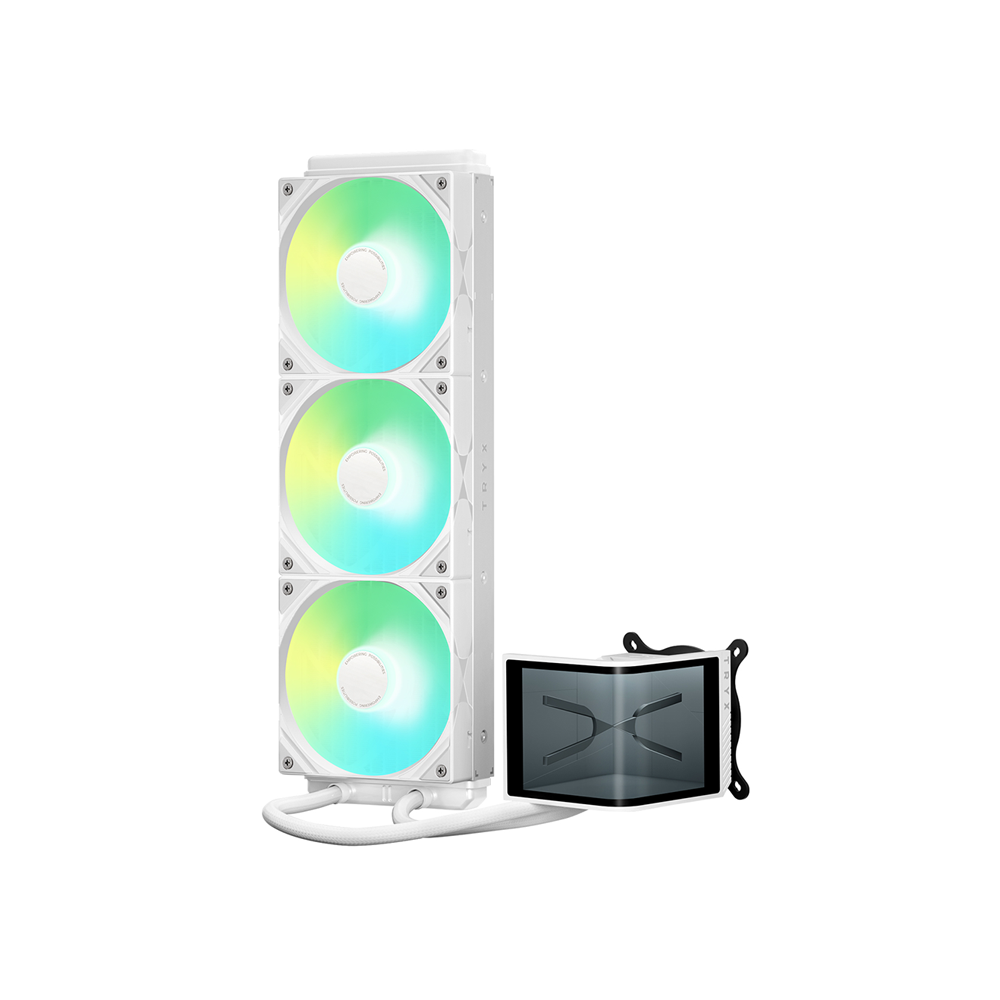 TRYX PANORAMA SE ARGB 360mm Rotatable AMOLED Screen Liquid Cooler [Black/White]
