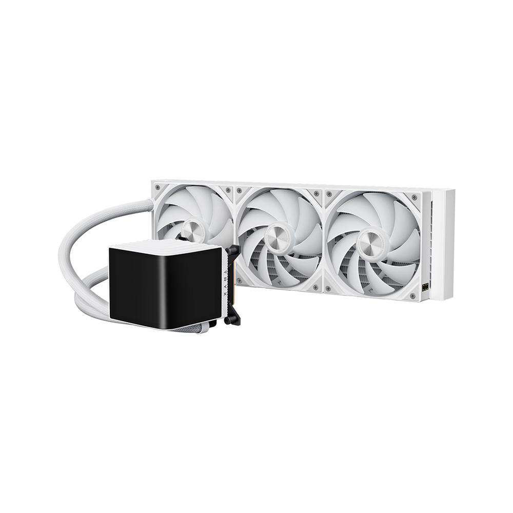 TRYX PANORAMA ARGB 360mm L-shaped AMOLED Screen Liquid Cooler [Black/White]