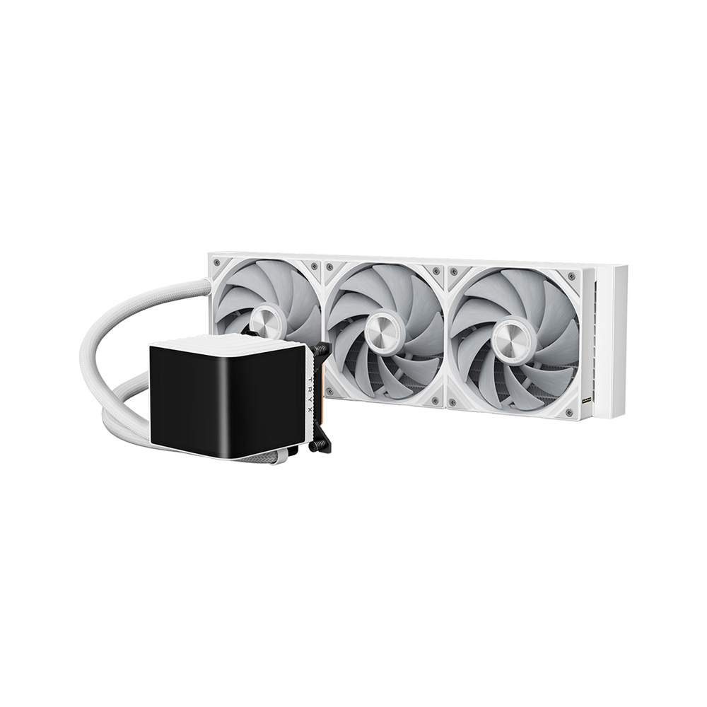 TRYX PANORAMA 360mm L-shaped AMOLED Screen Liquid Cooler [Black/White]
