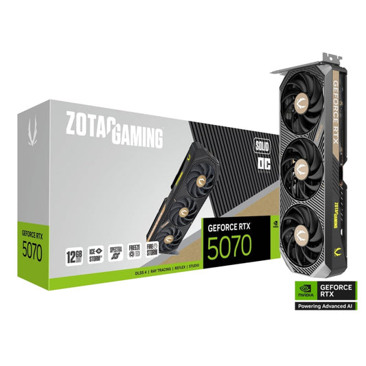 ZOTAC GAMING GeForce RTX 5070 SOLID OC 12GB GDDR7 Gaming Graphics Card